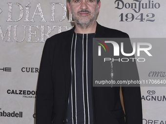 Flavio Medina attends the red carpet for the Vogue Dia de Muertos Gala at Palacio de Mineria in Mexico City, Mexico, on October 24, 2024. (