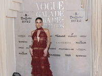 Diana Carreiro attends the red carpet for the Vogue Dia de Muertos Gala at Palacio de Mineria in Mexico City, Mexico, on October 24, 2024. (