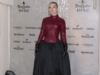 Irina Baeva attends the red carpet for the Vogue Dia de Muertos Gala at Palacio de Mineria in Mexico City, Mexico, on October 24, 2024. (