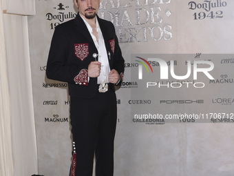 Alex Fernandez attends the red carpet for the Vogue Dia de Muertos Gala at Palacio de Mineria in Mexico City, Mexico, on October 24, 2024. (