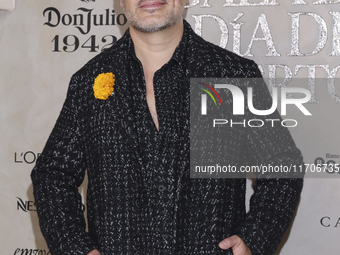 Alejandro de la Madrid attends the red carpet for the Vogue Dia de Muertos Gala at Palacio de Mineria in Mexico City, Mexico, on October 24,...