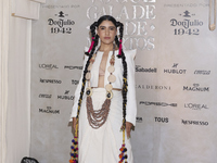 Karen Polinesia attends the red carpet for the Vogue Dia de Muertos Gala at Palacio de Mineria in Mexico City, Mexico, on October 24, 2024....