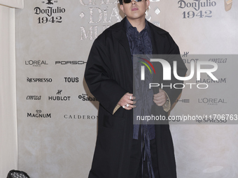 Oscar Maydon attends the red carpet for the Vogue Dia de Muertos Gala at Palacio de Mineria in Mexico City, Mexico, on October 24, 2024. (