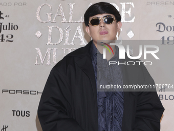 Oscar Maydon attends the red carpet for the Vogue Dia de Muertos Gala at Palacio de Mineria in Mexico City, Mexico, on October 24, 2024. (