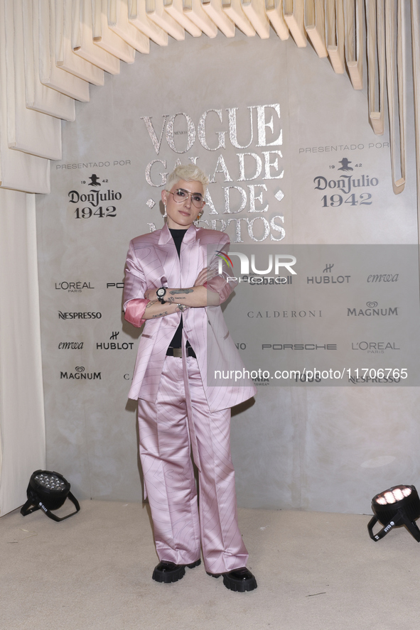 Macarena Carrero attends the red carpet for the Vogue Dia de Muertos Gala at Palacio de Mineria in Mexico City, Mexico, on October 24, 2024....