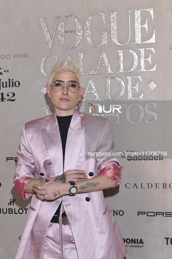 Macarena Carrero attends the red carpet for the Vogue Dia de Muertos Gala at Palacio de Mineria in Mexico City, Mexico, on October 24, 2024....