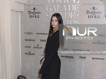 Valeria Santaella Sendel attends the red carpet for the Vogue Dia de Muertos Gala at Palacio de Mineria in Mexico City, Mexico, on October 2...