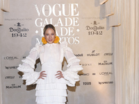 Vanessa Huppenkothen attends the red carpet for the Vogue Dia de Muertos Gala at Palacio de Mineria in Mexico City, Mexico, on October 24, 2...