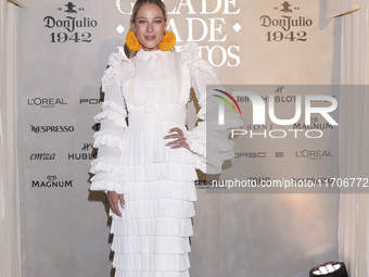 Vanessa Huppenkothen attends the red carpet for the Vogue Dia de Muertos Gala at Palacio de Mineria in Mexico City, Mexico, on October 24, 2...