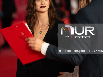 Margherita Mazzucco attends the ''L'Amica Geniale. Storia Della Bambina Perduta'' red carpet during the 19th Rome Film Festival at Auditoriu...