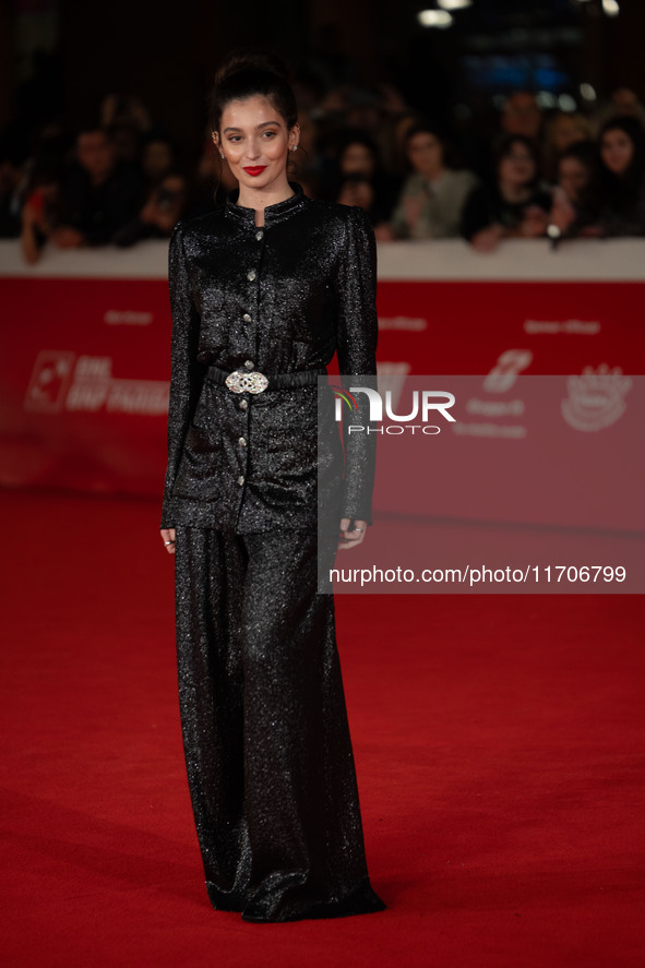 Gaia Girace attends the ''L'Amica Geniale. Storia Della Bambina Perduta'' red carpet during the 19th Rome Film Festival at Auditorium Parco...