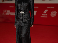 Gaia Girace attends the ''L'Amica Geniale. Storia Della Bambina Perduta'' red carpet during the 19th Rome Film Festival at Auditorium Parco...