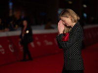 Alba Rohrwacher attends the ''L'Amica Geniale. Storia Della Bambina Perduta'' red carpet during the 19th Rome Film Festival at Auditorium Pa...