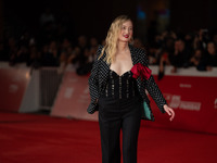 Alba Rohrwacher attends the ''L'Amica Geniale. Storia Della Bambina Perduta'' red carpet during the 19th Rome Film Festival at Auditorium Pa...