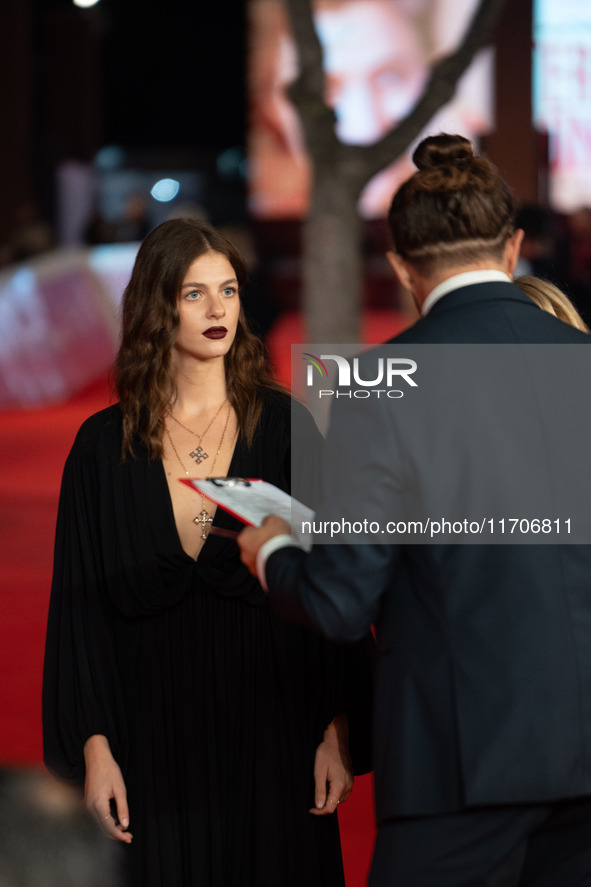 Margherita Mazzucco attends the ''L'Amica Geniale. Storia Della Bambina Perduta'' red carpet during the 19th Rome Film Festival at Auditoriu...