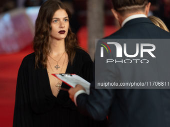 Margherita Mazzucco attends the ''L'Amica Geniale. Storia Della Bambina Perduta'' red carpet during the 19th Rome Film Festival at Auditoriu...