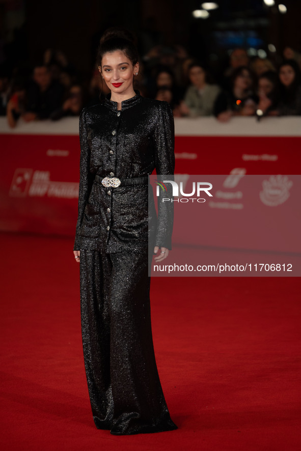 Gaia Girace attends the ''L'Amica Geniale. Storia Della Bambina Perduta'' red carpet during the 19th Rome Film Festival at Auditorium Parco...