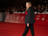 Alba Rohrwacher attends the ''L'Amica Geniale. Storia Della Bambina Perduta'' red carpet during the 19th Rome Film Festival at Auditorium Pa...