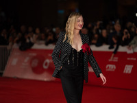 Alba Rohrwacher attends the ''L'Amica Geniale. Storia Della Bambina Perduta'' red carpet during the 19th Rome Film Festival at Auditorium Pa...