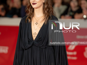 Margherita Mazzucco attends the ''L'Amica Geniale. Storia Della Bambina Perduta'' red carpet during the 19th Rome Film Festival at Auditoriu...