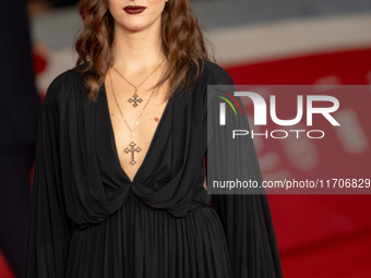 Margherita Mazzucco attends the ''L'Amica Geniale. Storia Della Bambina Perduta'' red carpet during the 19th Rome Film Festival at Auditoriu...