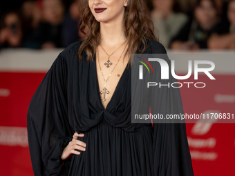 Margherita Mazzucco attends the ''L'Amica Geniale. Storia Della Bambina Perduta'' red carpet during the 19th Rome Film Festival at Auditoriu...