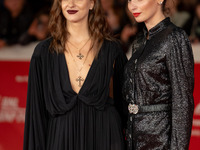 Gaia Girace and Margherita Mazzucco attend the ''L'Amica Geniale. Storia Della Bambina Perduta'' red carpet during the 19th Rome Film Festiv...