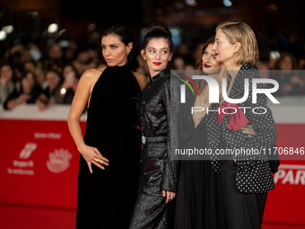 Irene Maiorino, Gaia Girace, Margherita Mazzucco, and Alba Rohrwacher attend the ''L'Amica Geniale. Storia Della Bambina Perduta'' red carpe...