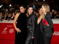 Irene Maiorino, Gaia Girace, Margherita Mazzucco, and Alba Rohrwacher attend the ''L'Amica Geniale. Storia Della Bambina Perduta'' red carpe...