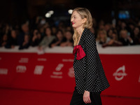 Alba Rohrwacher attends the ''L'Amica Geniale. Storia Della Bambina Perduta'' red carpet during the 19th Rome Film Festival at Auditorium Pa...