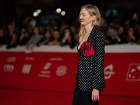 Alba Rohrwacher attends the ''L'Amica Geniale. Storia Della Bambina Perduta'' red carpet during the 19th Rome Film Festival at Auditorium Pa...