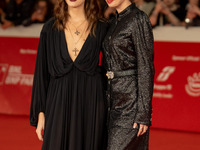 Gaia Girace and Margherita Mazzucco attend the ''L'Amica Geniale. Storia Della Bambina Perduta'' red carpet during the 19th Rome Film Festiv...