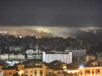 Smoke rises from the site of an Israeli airstrike that targets a neighborhood in Beirut's southern suburbs on October 25, 2024. Israel expan...