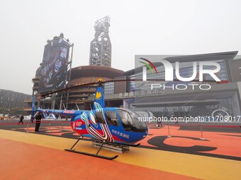 Visitors attend the 2nd CATA Aviation Conference in Beijing, China, on October 26, 2024. (