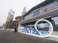 Visitors attend the 2nd CATA Aviation Conference in Beijing, China, on October 26, 2024. (