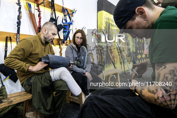 A Sports Prosthetics Day takes place in Kyiv, Ukraine, on October 25, 2024, together with the U+system Rehabilitation Center. Servicemen who...