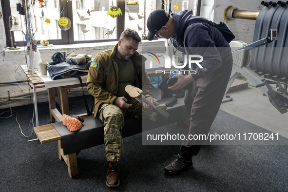 A Sports Prosthetics Day takes place in Kyiv, Ukraine, on October 25, 2024, together with the U+system Rehabilitation Center. Servicemen who...