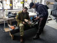 A Sports Prosthetics Day takes place in Kyiv, Ukraine, on October 25, 2024, together with the U+system Rehabilitation Center. Servicemen who...