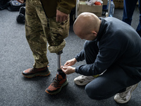 A Sports Prosthetics Day takes place in Kyiv, Ukraine, on October 25, 2024, together with the U+system Rehabilitation Center. Servicemen who...