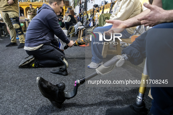 A Sports Prosthetics Day takes place in Kyiv, Ukraine, on October 25, 2024, together with the U+system Rehabilitation Center. Servicemen who...