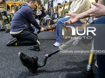 A Sports Prosthetics Day takes place in Kyiv, Ukraine, on October 25, 2024, together with the U+system Rehabilitation Center. Servicemen who...