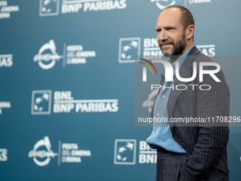 Ralph Fiennes attends the ''Conclave'' photocall during the 19th Rome Film Festival at Auditorium Parco Della Musica in Rome, Italy, on Octo...