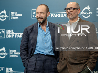 Ralph Fiennes and Edward Berger attend the ''Conclave'' photocall during the 19th Rome Film Festival at Auditorium Parco Della Musica in Rom...