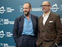 Ralph Fiennes and Edward Berger attend the ''Conclave'' photocall during the 19th Rome Film Festival at Auditorium Parco Della Musica in Rom...