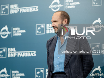 Ralph Fiennes attends the ''Conclave'' photocall during the 19th Rome Film Festival at Auditorium Parco Della Musica in Rome, Italy, on Octo...