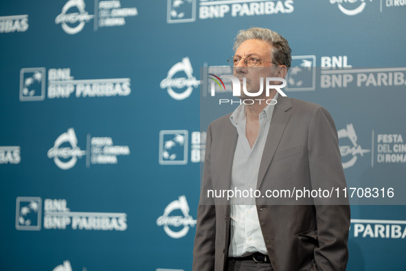 Sergio Castellitto attends the ''Conclave'' photocall during the 19th Rome Film Festival at Auditorium Parco Della Musica in Rome, Italy, on...