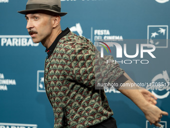 Maccio Capatonda attends the ''Vita Da Carlo - Terza Stagione'' photocall during the 19th Rome Film Festival at Auditorium Parco Della Music...