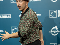 Maccio Capatonda attends the ''Vita Da Carlo - Terza Stagione'' photocall during the 19th Rome Film Festival at Auditorium Parco Della Music...