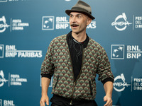 Maccio Capatonda attends the ''Vita Da Carlo - Terza Stagione'' photocall during the 19th Rome Film Festival at Auditorium Parco Della Music...