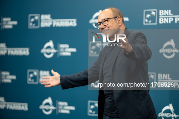 Carlo Verdone attends the ''Vita Da Carlo - Terza Stagione'' photocall during the 19th Rome Film Festival at Auditorium Parco Della Musica i...